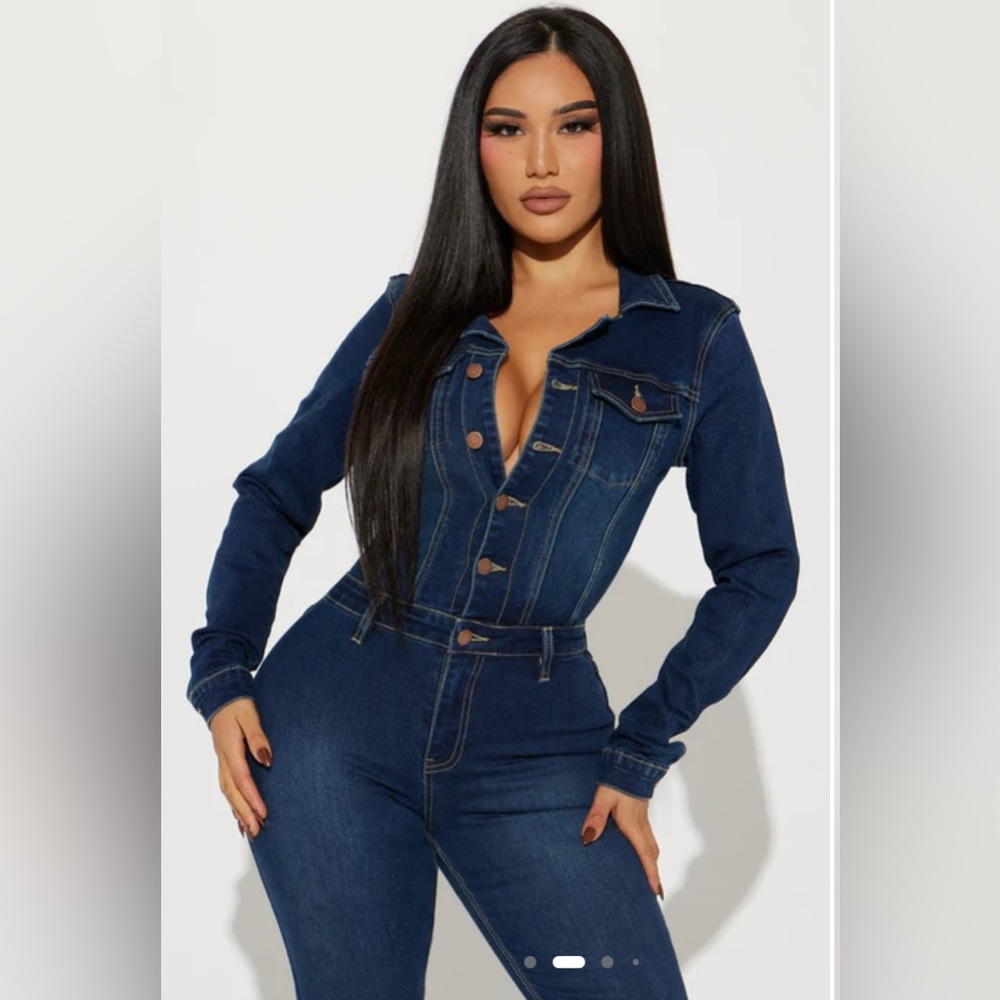 Fashion Nova Dark Blue Women Jeans